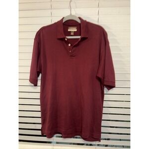 Cambridge Classics Performance Polo Mens Small Burgundy‎ Short Sleeve Polo Soft